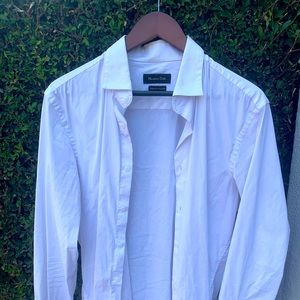 Massimo Dutti Men’s white dress shirt